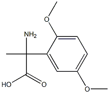 2-amino-2-(2,5-dimethoxyphenyl)propanoic acid Struktur