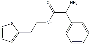 2-amino-2-phenyl-N-(2-thien-2-ylethyl)acetamide Struktur