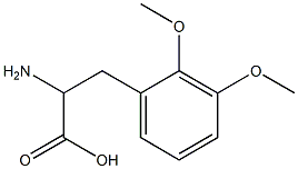 2-amino-3-(2,3-dimethoxyphenyl)propanoic acid Struktur