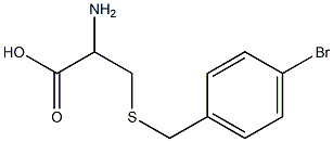 2-amino-3-[(4-bromobenzyl)thio]propanoic acid Struktur