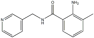 2-amino-3-methyl-N-(pyridin-3-ylmethyl)benzamide Struktur