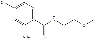 2-amino-4-chloro-N-(1-methoxypropan-2-yl)benzamide Struktur