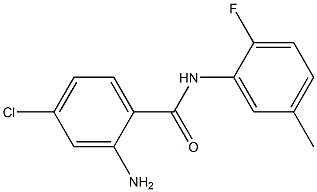 2-amino-4-chloro-N-(2-fluoro-5-methylphenyl)benzamide Struktur