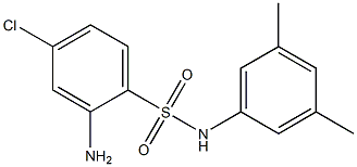 2-amino-4-chloro-N-(3,5-dimethylphenyl)benzene-1-sulfonamide Struktur