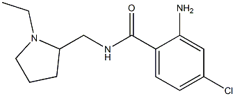 2-amino-4-chloro-N-[(1-ethylpyrrolidin-2-yl)methyl]benzamide Struktur