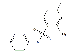 2-amino-4-fluoro-N-(4-methylphenyl)benzene-1-sulfonamide Struktur