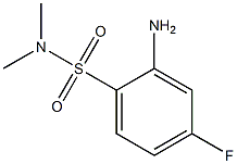 2-amino-4-fluoro-N,N-dimethylbenzene-1-sulfonamide Struktur