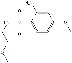 2-amino-4-methoxy-N-(2-methoxyethyl)benzene-1-sulfonamide Struktur