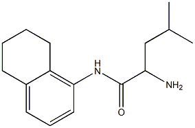 2-amino-4-methyl-N-(5,6,7,8-tetrahydronaphthalen-1-yl)pentanamide Struktur