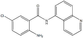 2-amino-5-chloro-N-(quinolin-5-yl)benzamide Struktur