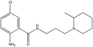 2-amino-5-chloro-N-[3-(2-methylpiperidin-1-yl)propyl]benzamide Struktur