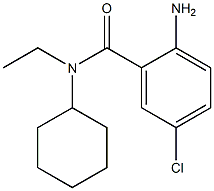 2-amino-5-chloro-N-cyclohexyl-N-ethylbenzamide Struktur