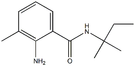 2-amino-N-(1,1-dimethylpropyl)-3-methylbenzamide Struktur