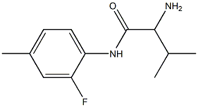 2-amino-N-(2-fluoro-4-methylphenyl)-3-methylbutanamide Struktur