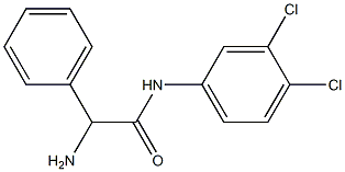 2-amino-N-(3,4-dichlorophenyl)-2-phenylacetamide Struktur