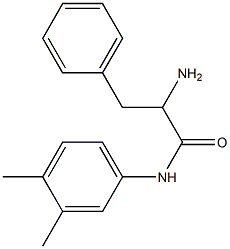 2-amino-N-(3,4-dimethylphenyl)-3-phenylpropanamide Struktur