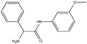 2-amino-N-(3-methoxyphenyl)-2-phenylacetamide Struktur