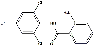 2-amino-N-(4-bromo-2,6-dichlorophenyl)benzamide Struktur