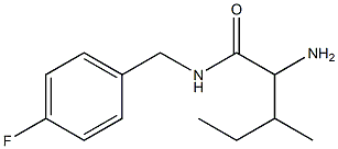 2-amino-N-(4-fluorobenzyl)-3-methylpentanamide Struktur