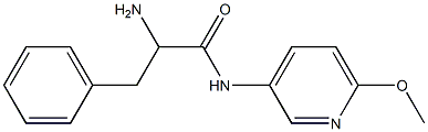 2-amino-N-(6-methoxypyridin-3-yl)-3-phenylpropanamide Struktur