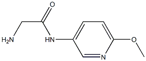 2-amino-N-(6-methoxypyridin-3-yl)acetamide Struktur