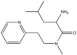 2-amino-N,4-dimethyl-N-[2-(pyridin-2-yl)ethyl]pentanamide Struktur