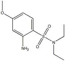 2-amino-N,N-diethyl-4-methoxybenzene-1-sulfonamide Struktur