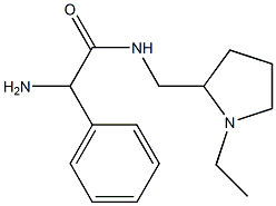 2-amino-N-[(1-ethylpyrrolidin-2-yl)methyl]-2-phenylacetamide Struktur