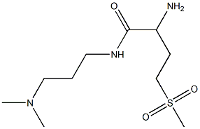 2-amino-N-[3-(dimethylamino)propyl]-4-(methylsulfonyl)butanamide Struktur