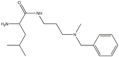 2-amino-N-{3-[benzyl(methyl)amino]propyl}-4-methylpentanamide Struktur