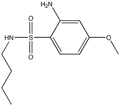 2-amino-N-butyl-4-methoxybenzene-1-sulfonamide Struktur