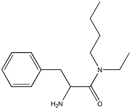 2-amino-N-butyl-N-ethyl-3-phenylpropanamide Struktur