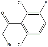 2-bromo-1-(2,6-dichloro-3-fluorophenyl)ethan-1-one Struktur