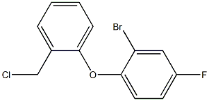 2-bromo-1-[2-(chloromethyl)phenoxy]-4-fluorobenzene Struktur