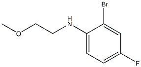 2-bromo-4-fluoro-N-(2-methoxyethyl)aniline Struktur