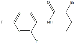 2-bromo-N-(2,4-difluorophenyl)-3-methylbutanamide Struktur