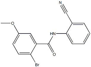 2-bromo-N-(2-cyanophenyl)-5-methoxybenzamide Struktur