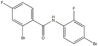 2-bromo-N-(4-bromo-2-fluorophenyl)-4-fluorobenzamide Struktur