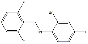 2-bromo-N-[(2,6-difluorophenyl)methyl]-4-fluoroaniline Struktur