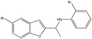 2-bromo-N-[1-(5-bromo-1-benzofuran-2-yl)ethyl]aniline Struktur