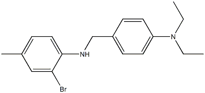 2-bromo-N-{[4-(diethylamino)phenyl]methyl}-4-methylaniline Struktur