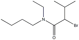 2-bromo-N-butyl-N-ethyl-3-methylbutanamide Struktur