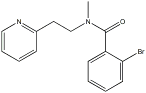 2-bromo-N-methyl-N-[2-(pyridin-2-yl)ethyl]benzamide Struktur