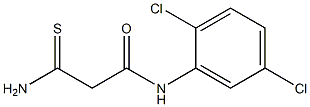 2-carbamothioyl-N-(2,5-dichlorophenyl)acetamide Struktur