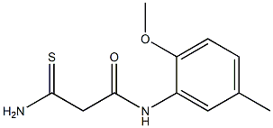 2-carbamothioyl-N-(2-methoxy-5-methylphenyl)acetamide Struktur