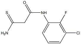 2-carbamothioyl-N-(3-chloro-2-fluorophenyl)acetamide Struktur