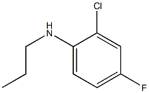 2-chloro-4-fluoro-N-propylaniline Struktur