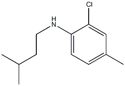 2-chloro-4-methyl-N-(3-methylbutyl)aniline Struktur