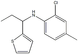 2-chloro-4-methyl-N-[1-(thiophen-2-yl)propyl]aniline Struktur