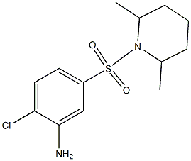 2-chloro-5-[(2,6-dimethylpiperidine-1-)sulfonyl]aniline Struktur